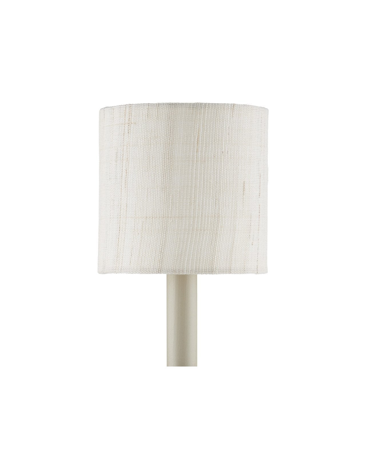 Ivory Fine Grasscloth Drum Chandelier Shade